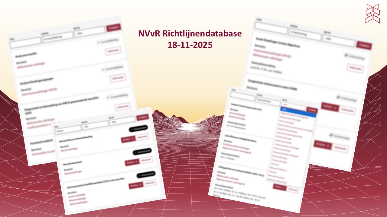 Richtlijnendatabase NVvR 20-10-2025